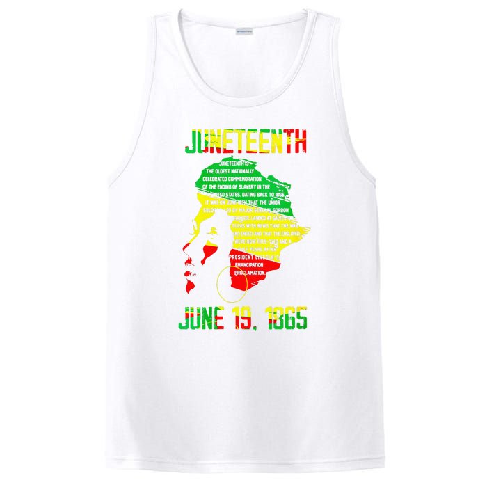 1865 Juneteenth Celebrating Black Black Queen African PosiCharge Competitor Tank