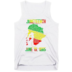 1865 Juneteenth Celebrating Black Black Queen African Tank Top