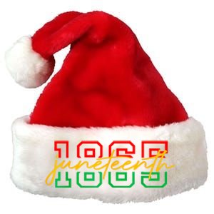 1865 Juneteenth Celebrate African American Freedom Day Women Premium Christmas Santa Hat