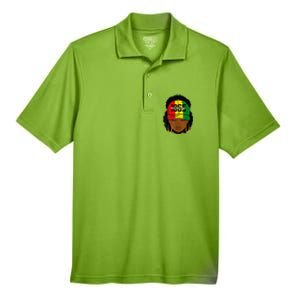 1865 Juneteenth Celebrate Black Magic Melanin Women Men's Origin Performance Pique Polo