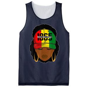 1865 Juneteenth Celebrate Black Magic Melanin Women Mesh Reversible Basketball Jersey Tank