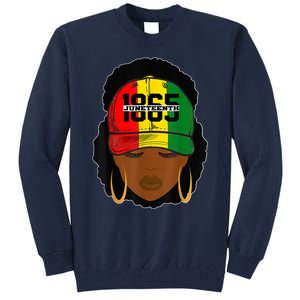 1865 Juneteenth Celebrate Black Magic Melanin Women Tall Sweatshirt