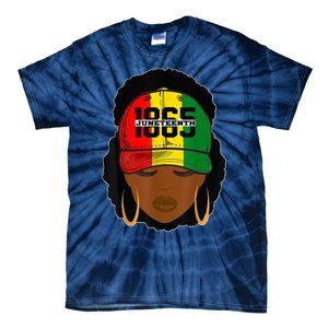 1865 Juneteenth Celebrate Black Magic Melanin Women Tie-Dye T-Shirt