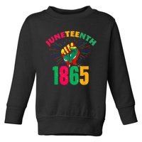 1865 Juneteenth Celebrate African American Freedom Day Toddler Sweatshirt