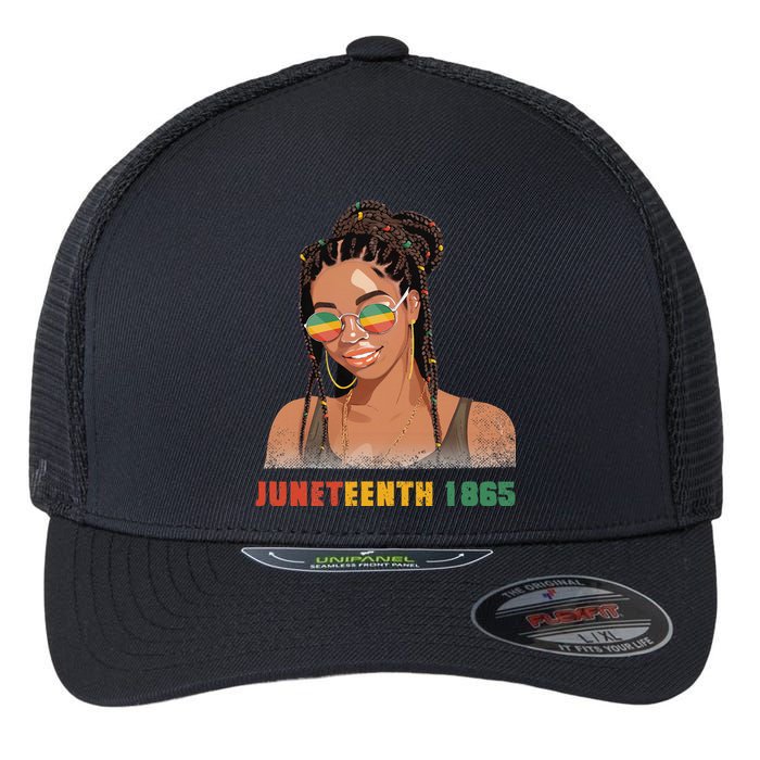 1865 Juneteenth Celebrate African American Freedom Day Flexfit Unipanel Trucker Cap