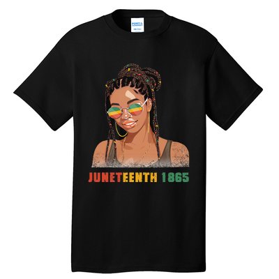 1865 Juneteenth Celebrate African American Freedom Day Tall T-Shirt