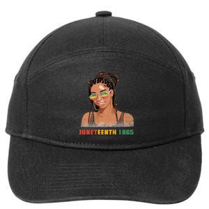 1865 Juneteenth Celebrate African American Freedom Day 7-Panel Snapback Hat