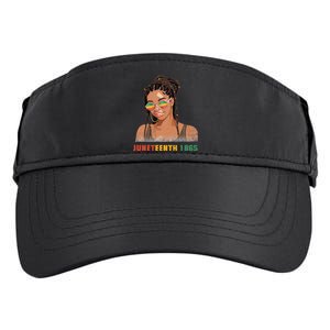 1865 Juneteenth Celebrate African American Freedom Day Adult Drive Performance Visor