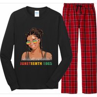 1865 Juneteenth Celebrate African American Freedom Day Long Sleeve Pajama Set