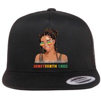 1865 Juneteenth Celebrate African American Freedom Day Flat Bill Trucker Hat