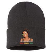 1865 Juneteenth Celebrate African American Freedom Day Sustainable Knit Beanie