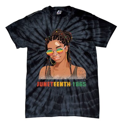 1865 Juneteenth Celebrate African American Freedom Day Tie-Dye T-Shirt