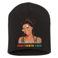 1865 Juneteenth Celebrate African American Freedom Day Short Acrylic Beanie