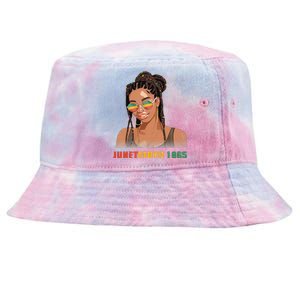 1865 Juneteenth Celebrate African American Freedom Day Tie-Dyed Bucket Hat