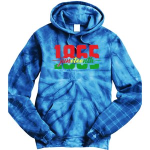 1865 Juneteenth Celebrate African American Freedom Day Meaningful Gift Tie Dye Hoodie