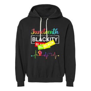 1865 Juneteenth Celebrate African American Freedom Day Garment-Dyed Fleece Hoodie