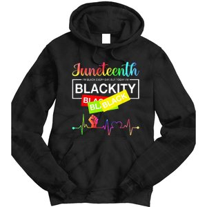 1865 Juneteenth Celebrate African American Freedom Day Tie Dye Hoodie