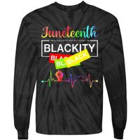 1865 Juneteenth Celebrate African American Freedom Day Tie-Dye Long Sleeve Shirt