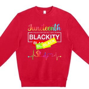 1865 Juneteenth Celebrate African American Freedom Day Premium Crewneck Sweatshirt