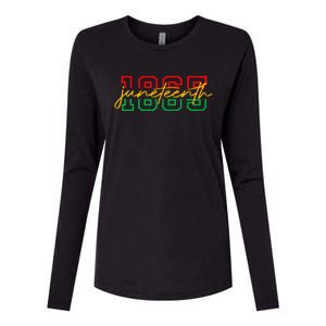 1865 Juneteenth Celebrate African American Freedom Day Womens Cotton Relaxed Long Sleeve T-Shirt