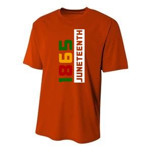 1865 Juneteenth Day Youth Performance Sprint T-Shirt