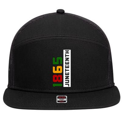 1865 Juneteenth Day 7 Panel Mesh Trucker Snapback Hat