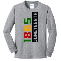 1865 Juneteenth Day Kids Long Sleeve Shirt