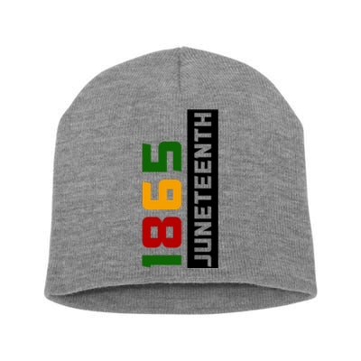 1865 Juneteenth Day Short Acrylic Beanie