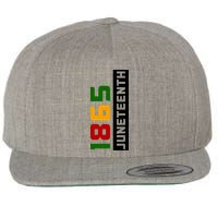 1865 Juneteenth Day Wool Snapback Cap