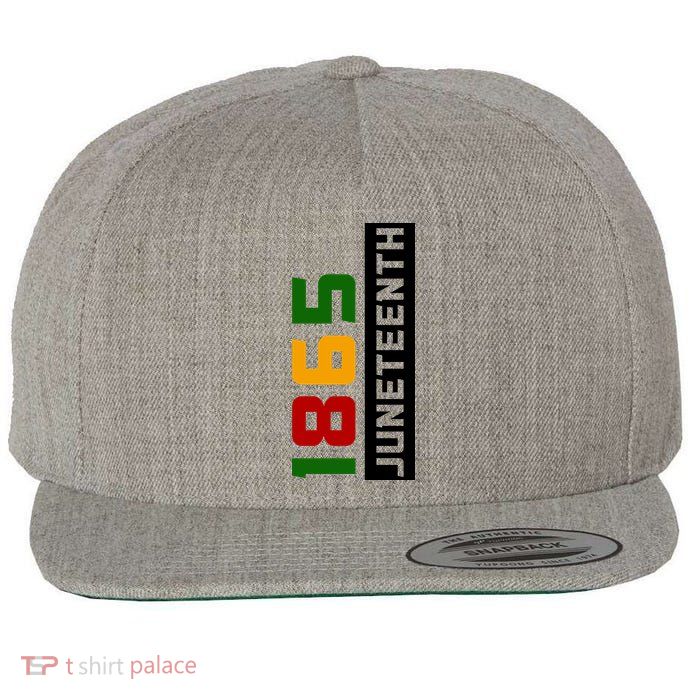 1865 Juneteenth Day Wool Snapback Cap