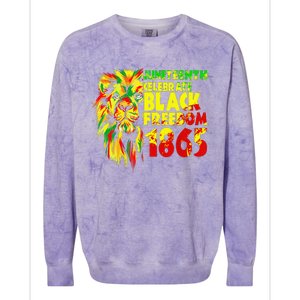 1865 Juneteenth flag with Emancipation Day is great Colorblast Crewneck Sweatshirt