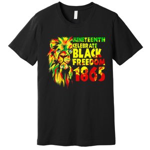 1865 Juneteenth flag with Emancipation Day is great Premium T-Shirt