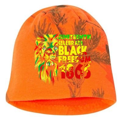 1865 Juneteenth flag with Emancipation Day is great Kati - Camo Knit Beanie