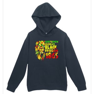 1865 Juneteenth flag with Emancipation Day is great Urban Pullover Hoodie