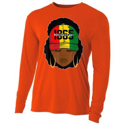 1865 Juneteenth Female Black History Month Cooling Performance Long Sleeve Crew