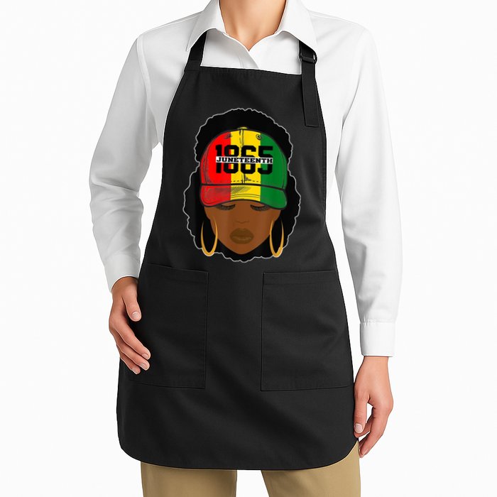 1865 Juneteenth Female Black History Month Apron