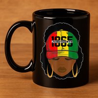 1865 Juneteenth Female Black History Month 11oz C Handle Ceramic Mug