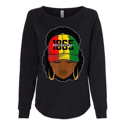 1865 Juneteenth Female Black History Month Womens California Wash Sweatshirt