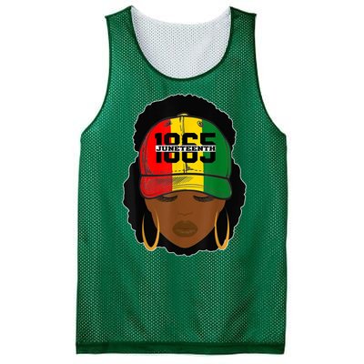 1865 Juneteenth Female Black History Month Mesh Reversible Basketball Jersey Tank