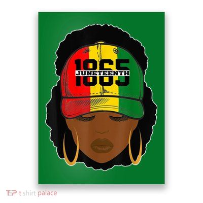 1865 Juneteenth Female Black History Month Poster