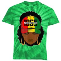 1865 Juneteenth Female Black History Month Kids Tie-Dye T-Shirt