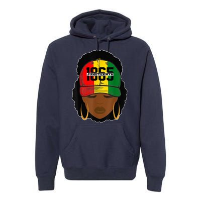 1865 Juneteenth Female Black History Month Premium Hoodie