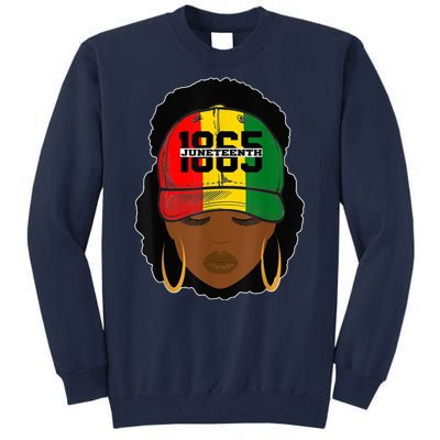 1865 Juneteenth Female Black History Month Tall Sweatshirt