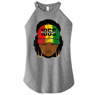 1865 Juneteenth Female Black History Month Women’s Perfect Tri Rocker Tank