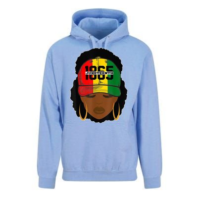 1865 Juneteenth Female Black History Month Unisex Surf Hoodie