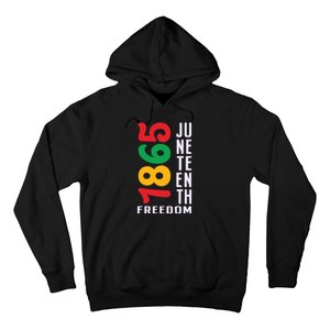 1865 Juneteenth Freedom Celebration Print Hoodie