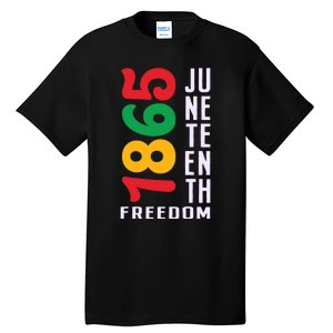 1865 Juneteenth Freedom Celebration Print Tall T-Shirt