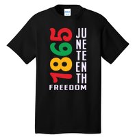 1865 Juneteenth Freedom Celebration Print Tall T-Shirt