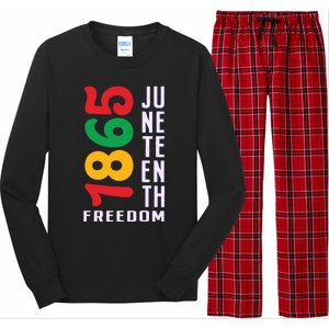 1865 Juneteenth Freedom Celebration Print Long Sleeve Pajama Set