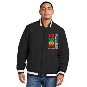 1865 Juneteenth Freedom Celebration Print Insulated Varsity Jacket